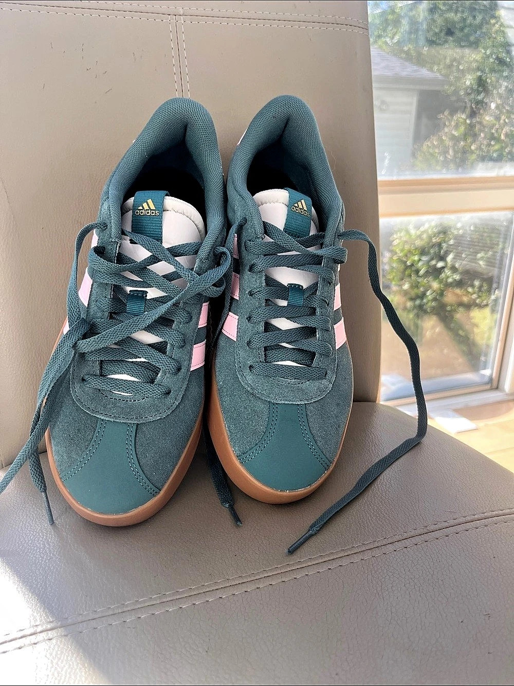 adidas Gazelle Bold True Pink Green Sneakers